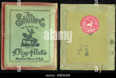 Item 1496 - Stanley Dry Plate Company label, ca. 1904 - Vintage Maine Images