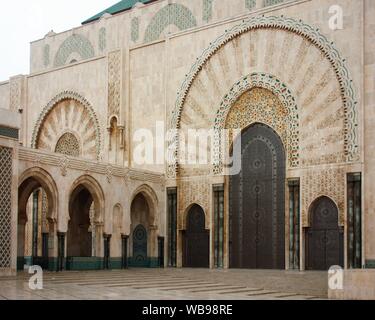 The most famous and impressive building in Casablanca - Mosque Hassan-II.