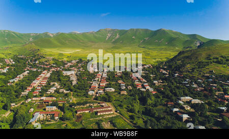 Goris town Syunik Region, Armenia. View from the hill Stock Photo