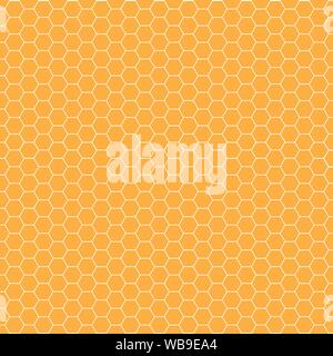 Honeycomb Seamless Pattern. Geometric Hexagons Background Stock Vector