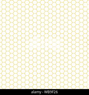 Honeycomb Seamless Pattern. Geometric Hexagons Background Stock Vector