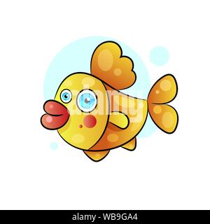 Fish Vector Design Logo Template. Seafood Restaurant Idea. Vector Illustration Stock Vector