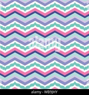 Colorful zigzag pattern seamless vector Stock Vector