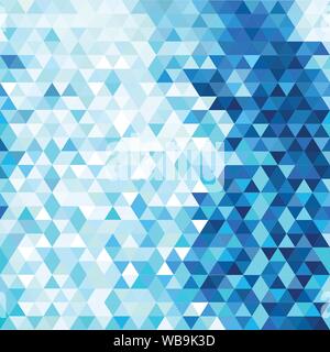 Modern blue abstract background with triangles Stock Vector