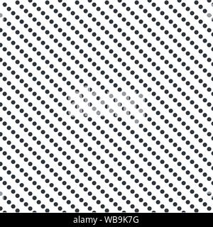 Vintage Polka Dot Pattern. White pattern with black stripes seamless vector image Stock Vector