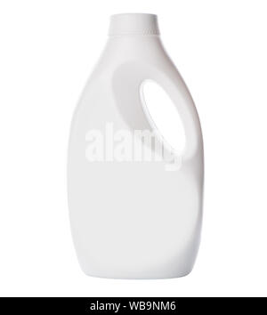 3D blank detergent bottle mockup isolated on white Stock Photo - Alamy