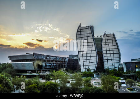 Office buildings in Sandton on a cloudy day , finacial hub of Johannesburg Stock Photo