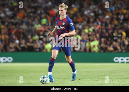 Barcelona, Spain. 25th Aug, 2019. BARCELONA, 25-08-2019. LaLiga 2019/ 2020, date 2. Barcelona - Betis. Frenkie de Jong of FC Barcelona Credit: Pro Shots/Alamy Live News Stock Photo