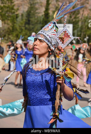 Virgen del Carmen Festival, held in Pisac and Paucartambo, Peru Stock Photo