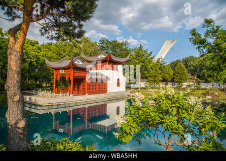 Botanical Gardens views in Montreal in Canada Stock Photo