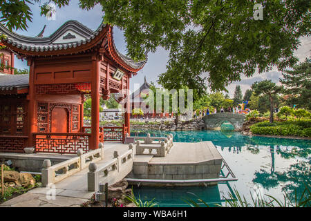 Botanical Gardens views in Montreal in Canada Stock Photo