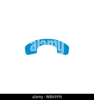 Handset related vector glyph icon. Stock Vector