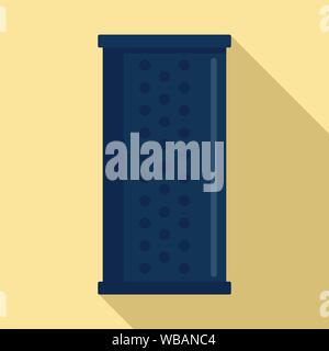 Smart speaker assistant icon. Flat illustration of smart speaker assistant vector icon for web design Stock Vector