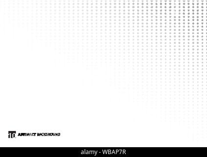 Abstract pattern gray halftone dots on white background and texture. Vector illustration Stock Vector