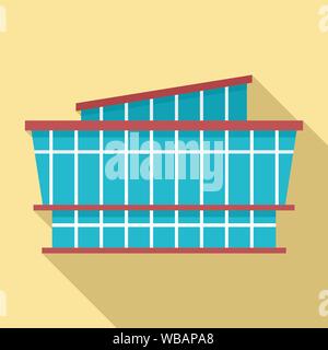 Mall icon. Flat illustration of mall vector icon for web design Stock Vector