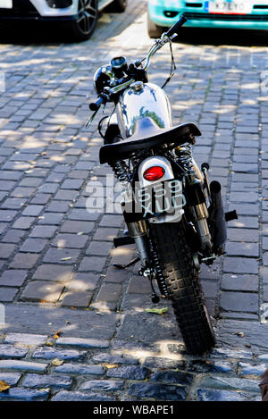Rear view of a matchless motorcycle 1954. Stock Photo