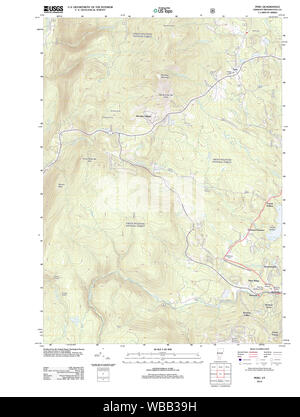 USGS Topo Map Vermont VT Lyndonville 338052 1951 62500 Inverted ...