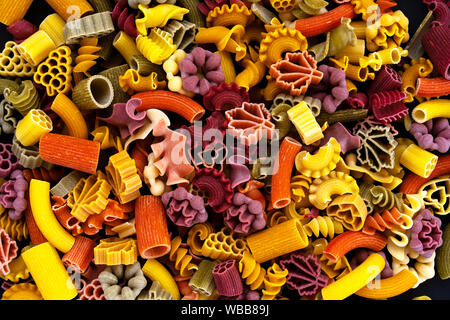 Italian pasta in the form of leaves and grapes Stock Photo