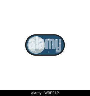 Night mode application icon. Vector illustration Stock Vector