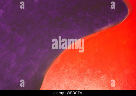 Creative vintage background in red and purple. Acrylic paint in saturated colors Stock Photo
