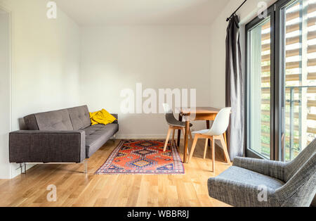 Modern interior design. Living room of a small apartment