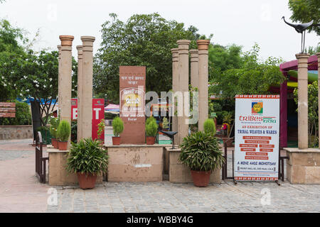 Dilli Haat Entrance in New Delhi India Stock Photo
