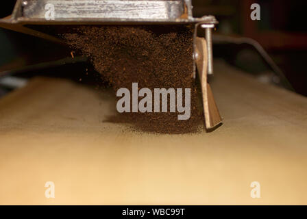 Factory packing of the final tea produce Stock Photo