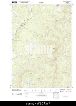 USGS Topo Map Vermont VT Lyndonville 337811 1935 48000 Inverted ...