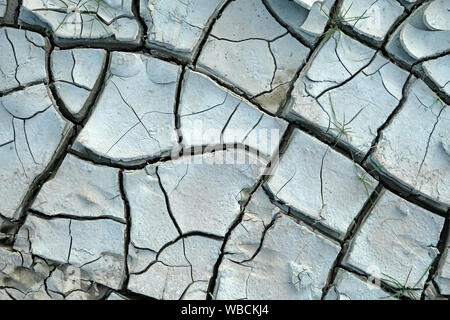 the global climate change is a threat to the world. debris of dehydrated soils form interesting shapes