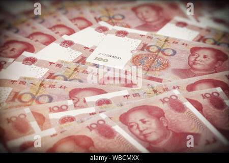 Yuan - Chinese Money - 3D Rendering Stock Photo