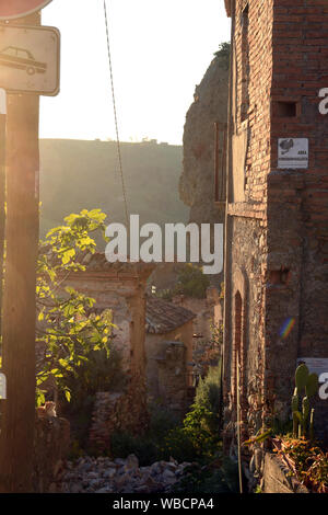 Pentidattilo- Reggio Calabria Italy - Ruin Credit Giuseppe Andidero Stock Photo