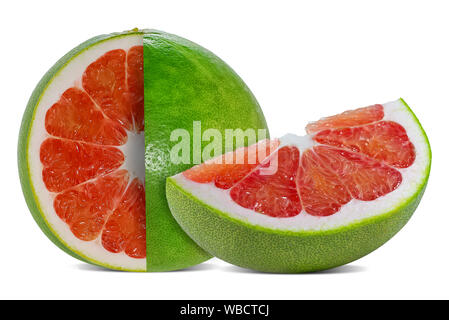 Pomelo or grapefriut isolated on white background Stock Photo