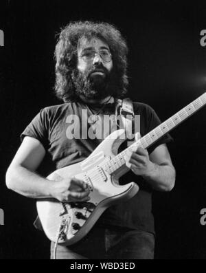 Happy Birthday, Jerry Garcia! Today we pay tribute to a musical legend🎸⁠ ⁠ 📸 Photo from The Grateful Dead by Jim Marshall⁠ Jerry Garcia, last concert on Haight Street. March 3, 1968