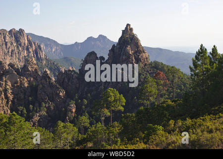 GR20 near Bocca di Monte Bracciutu, France, Corsica, GR20 Stock Photo