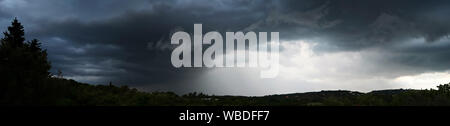 spectacular and disturbing storm clouds Stock Photo