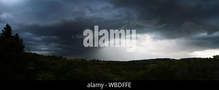 spectacular and disturbing storm clouds Stock Photo
