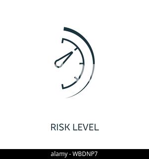 Risk Level outline icon. Thin line concept element from risk management icons collection. Creative Risk Level icon for mobile apps and web usage Stock Vector