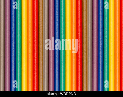 Colorful wires and cables closeup use in telecommunications networks Stock Photo