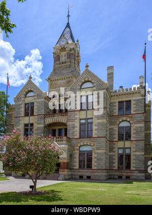 Town Square and Historic Fayette County Courthouse built in 1890. La Grange City in Fayette County in Southeastern Texas, United States Stock Photo