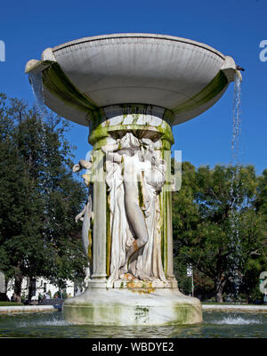 Fountain in Dupont Circle, NW, Washington, D.C Stock Photo