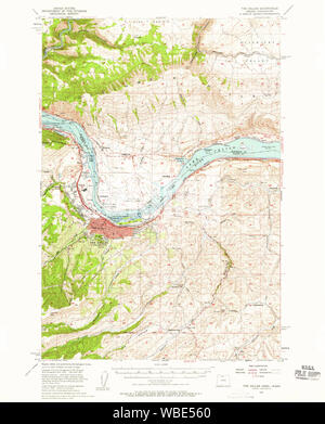 USGS Topo Map Oregon The Dalles - Usgs Topo Map Oregon Or The Dalles 282945 1957 62500 Restoration Wbe560