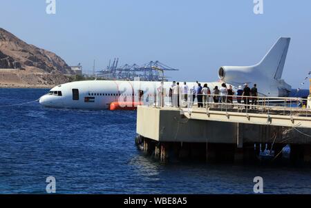 Aqaba, Jordan. 26th Aug, 2019. A Lockheed L-1011 Tristar plane is