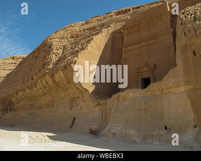 Madain Saleh, archaeological site with Nabatean tombs in Saudi Arabia (KSA) Stock Photo