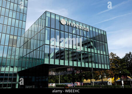 A close-up view of the Hyperion hotel, formerly Ramada Plaza, Basel ...