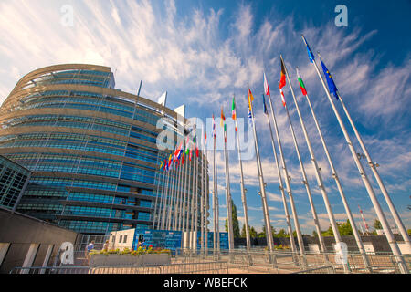 European Parlament in Strasbourg, France.