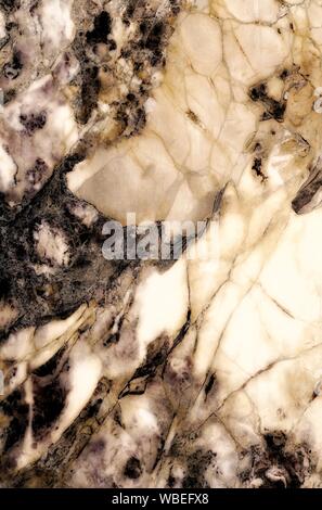 Old polished Carrara marble stone surface marbling. Pisa, Italy Stock Photo