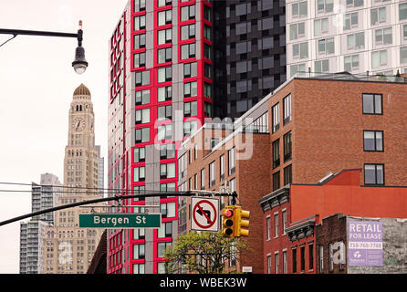 Bergen street and Flatbush Avenue in Brooklyn NYC Stock Photo