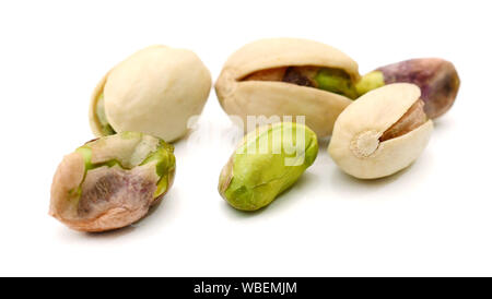 Pistachios isolated on white background Stock Photo