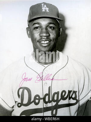 Color portrait of Brooklyn Dodger star player Duke Snider from a page in a  1950s era sport magazine Stock Photo - Alamy