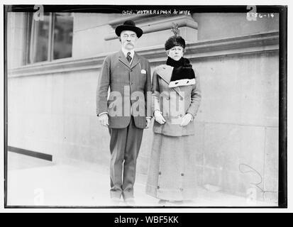 Gen. Wotherspoon & wife Abstract/medium: 1 negative : glass ; 5 x 7 in. or smaller. Stock Photo